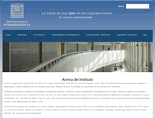 Tablet Screenshot of institutodecienciasoftalmologicas.com